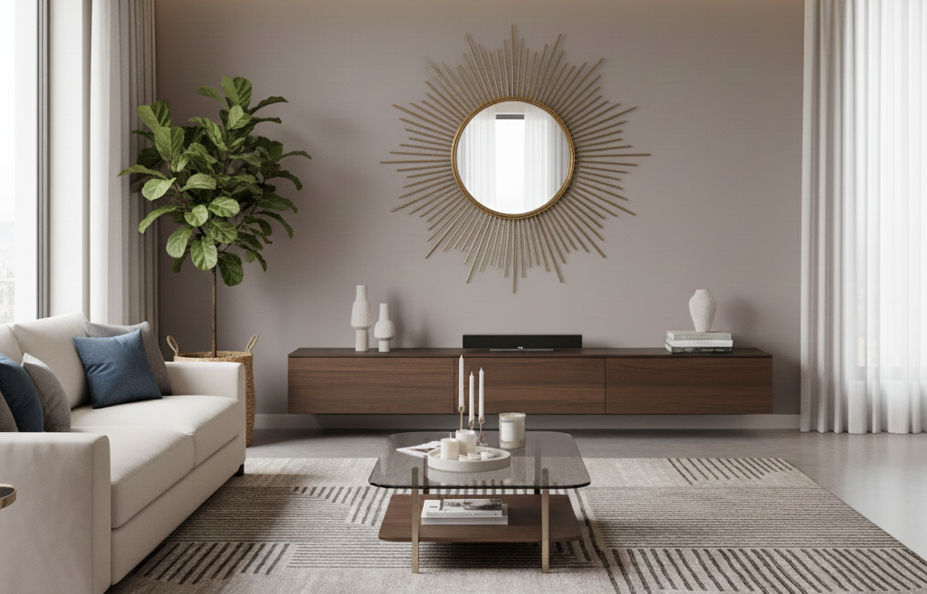 Kako ogledala menjaju izgled dnevnog boravka